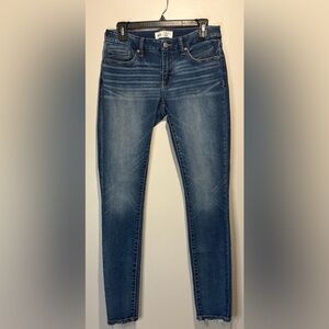 Buckle BKE Stella Slim Fit Low Rise Skinny Blue Jeans Women’s Distressed 29x31.5